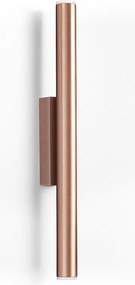 Nowoczesny kinkiet TANIA - wys. 40,8 cm - 2x 4W LED SMD - 400lm i 3K- up&down - stal i mied? - IP40