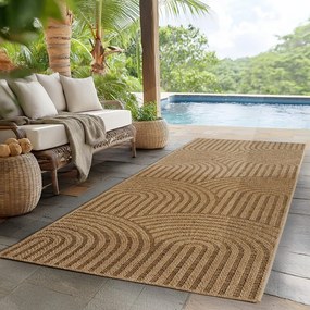 Brązowy chodnik odpowiedni na zewnątrz 80x250 cm Timber 1401 – Ayyildiz Carpets