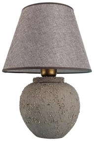 Lampa stołowa RAMZES 1xE27/40W/230V brązowa