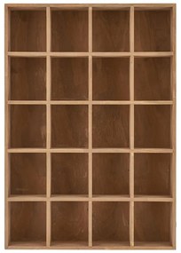 Wielopoziomowa półka z litego drewna sosnowego w naturalnym kolorze 44 cm Moss – House Nordic