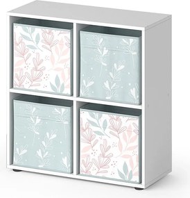 Room Divider biały 72.6x29x72 tetra