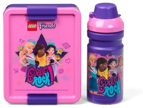 Komplet butelki na wodę i pudełka na przekąski LEGO® Friends Girls Rock