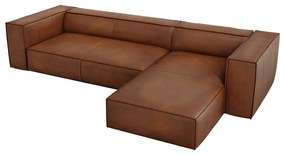 Koniakowy skórzany narożnik (prawostronny) Madame – Windsor &amp; Co Sofas