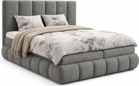 Ciemnoszare łóżko kontynentalne 5 rozmiarów  W0-K48