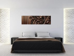 Obraz - Wzór z drewna (170x50 cm)