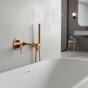 Bateria wannowa podtynkowa REA Lungo Miedź Szczotkowana + Box