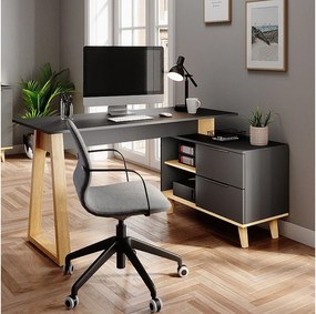 Biurko antracyt 138x60x77 nautica