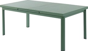Stół rozkładany z aluminium o długości 180/240 cm – migdałowa zieleń - NAURU