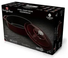 Berlinger Haus Garnel żeliwny z pokrywką Burgundy Line, 30 cm