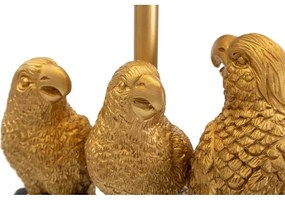 Czarna lampa stołowa Mauro Ferretti Parrots