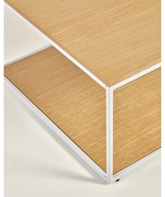 Stolik z blatem w dekorze dębu w jasnym naturalnym kolorze 60x110 cm Yoana – Kave Home