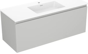 Mexen Orio szafka łazienkowa 120 cm z umywalką Otis, 1 szuflada, szara mat/biała mat - 91A10-12047-1-BF62-W18M01