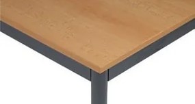 Stół jadalniany, 180x80 cm, ciemnoszara podstawa, buk