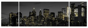Obraz nocnej metropolii (170x50 cm)