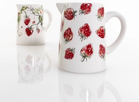 Dzbanek ceramiczny STRAWBERRY, w truskawki,600 ml