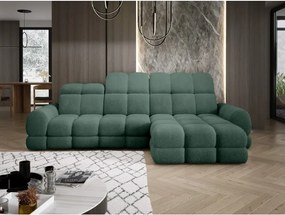 Narożnik TOLLO MINI S Prawostronny Elektryczna regulacja Bubble 12 kolor Jasny Zielony WERSAL