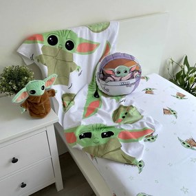 Bawełniany ręcznik dziecięcy 70x140 cm Star Wars Baby Yoda – Jerry Fabrics