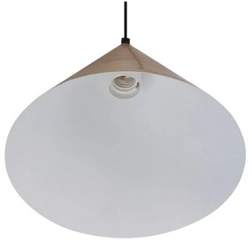 Brązowa lampa wisząca ze szklanym kloszem ø 25 cm Dunca – Candellux Lighting