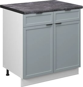 Szafka dolna do kuchni jasnoniebiesko-szary 80x60x82 fame-line