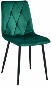 Zielone krzesło tapicerowane nowoczesne H0-E36