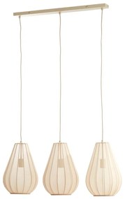 Beżowa lampa wisząca ze szklanym kloszem Itela – Light &amp; Living