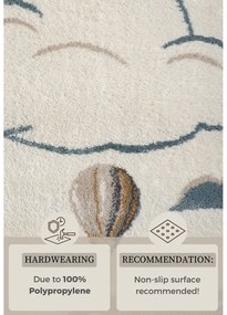 Kremowy dywan dziecięcy 120x170 cm Hot Air Balloon – Hanse Home