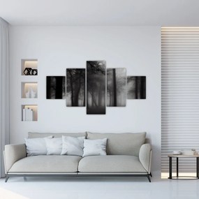Obraz - Las we mgle (125x70 cm)