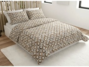 PrzytulneMieszkanie.pl PrzytulneMieszkanie.pl Pościel z mikrofibry CIRELLO brązowo-szara Rozmiar pościeli: 70 x 90 cm | 140 x 220 cm