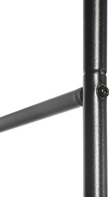 Outsunny Łuk Ogrodowy, Łuk Różany, Łuk Pnący, Krata na Róże Metalowa, czarny, 1,40 x 0,40 x 2,40 m