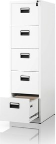 Szafa kartotekowa metalowa biała: SARA V5, 460 x 1625,5 x 600 mm