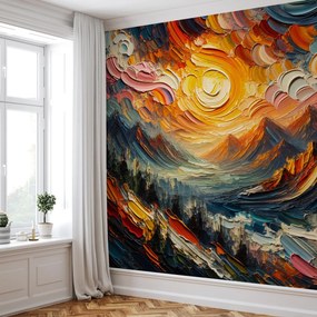 Fototapeta - Góry zalane słońcem (196x136 cm)