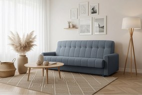 Wersalka Herbi z funkcją spania, do salonu, tkanina Herbi, granatowy