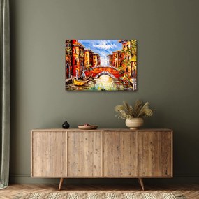 Obraz - Obraz olejny przedstawiający miasto III. (70x50 cm)