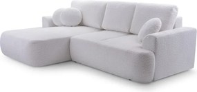 Narożnik VELO wolnostojący układ L strona Lewa z funkcją spania w tkaninie Coral 70