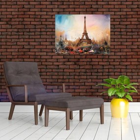 Obraz - Obraz wieży Eiffla (70x50 cm)