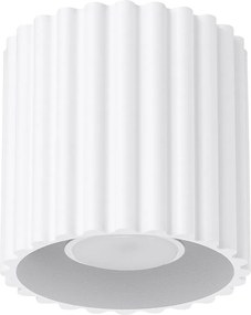 Lampa Sufitowa Minimalistyczny Aura, Aluminium - 1 Źródło - L.10 X H.10 Cm - Biały