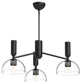 Alora Mood ALM-JUDE3-MB-CL - Żyrandol na pręcie JUDE 3xE27/60W/230V czarny