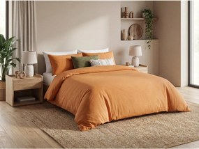 PrzytulneMieszkanie.pl PrzytulneMieszkanie.pl Bawełniana pościel CALMORA terakotowa Rozmiar pościeli: 2 szt 70 x 90 cm | 200 x 200 cm