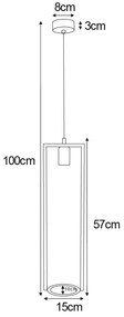 Industrialna lampa wisząca z kwietnikiem - A204-Ampa