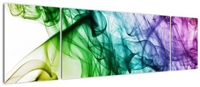 Obraz - kolorowy dym (170x50 cm)