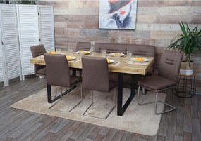 Zestaw do jadalni MCW-H70, brąz 180cm