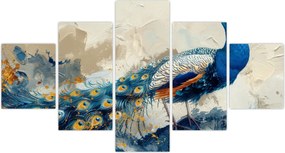 Obraz - Paw, malarstwo (125x70 cm)