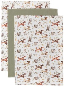 Bawełniane ścierki zestaw 3 szt. 45x65 cm Forest Fable – Cooksmart ®