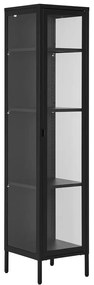 Czarna metalowa witryna 40x180 cm Brisbane – House Nordic
