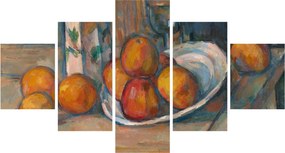 Obraz - Paul Cézanne, Still Life with Milk Jug and Fruit, reprodukcje (125x70 cm)