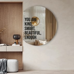 Naklejka na lustro S23 – You are kind, smart, beautiful, enough.