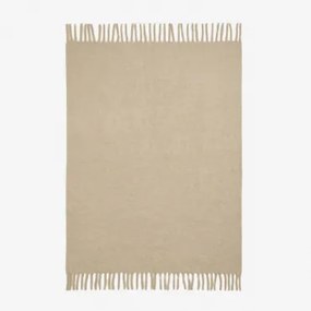 Koc 150x130 Cm Z Frędzlami Dorota Dried Herb - Sklum