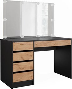 Toaletka antracyt/złoty dąb 120x55x75 sherry