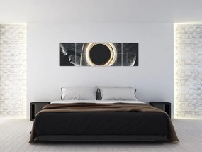 Obraz - Pokaz świateł w deszczu (170x50 cm)