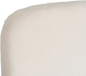 Łóżko Tapicerowane 160x200 cm BRISTOL ze Stelażem i Pojemnikiem Dwuosobowe Boucle Kremowe